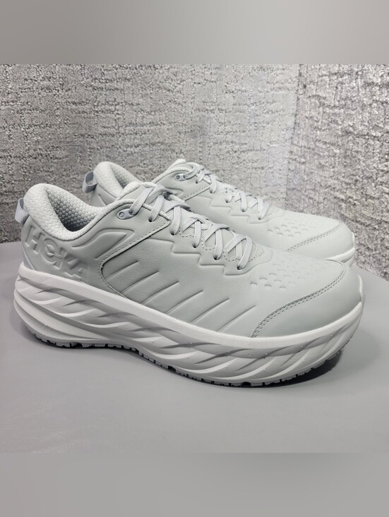 Hoka One One Other - Hoka One Bondi SR Wide Men's Size US 9.5 2E Harbor Mist Luna Rock Leather Shoes